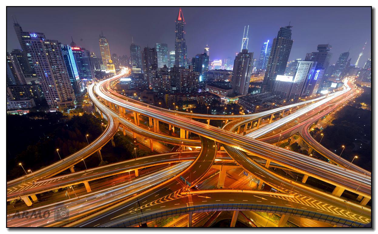 上海高架桥 - 摄影作品 - 游侠客旅游网-旅行者的社交网络