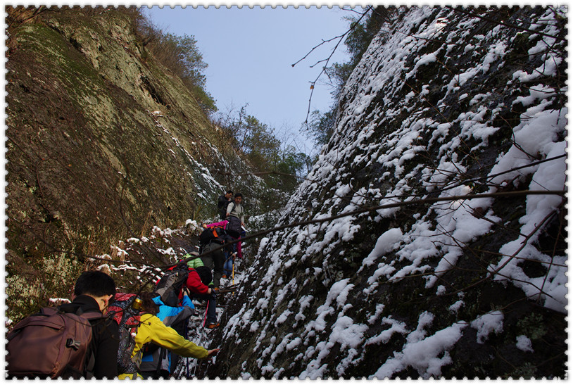 20120125冒雪 约会 千丈 幽谷 。 - 游侠宁波圈 - 