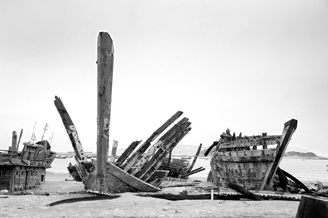 平潭岛残船